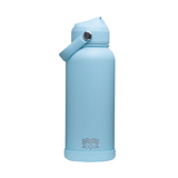 Acqua Flip Sip & Go! Double Wall Insulated Stainless Steel Water Bottle Seafoam Blue 32 oz