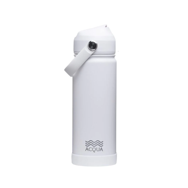 Acqua Flip Sip & Go! Double Wall Insulated Stainless Steel Water Bottl 