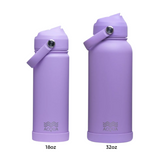 Acqua Flip Sip & Go! Double Wall Insulated Stainless Steel Water Bottle Lush Lilac 32 oz