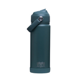 Acqua Flip Sip & Go! Double Wall Insulated Stainless Steel Water Bottle Seaweed Green 18 oz