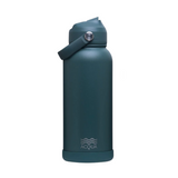 Acqua Flip Sip & Go! Double Wall Insulated Stainless Steel Water Bottle Seaweed Green 32 oz