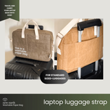 NEW! New Earth Washable Laptop Paper Bag - Large - Stone Grey