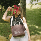 New Earth EcoCraft Washable Zippered Sling Bag - Merlot