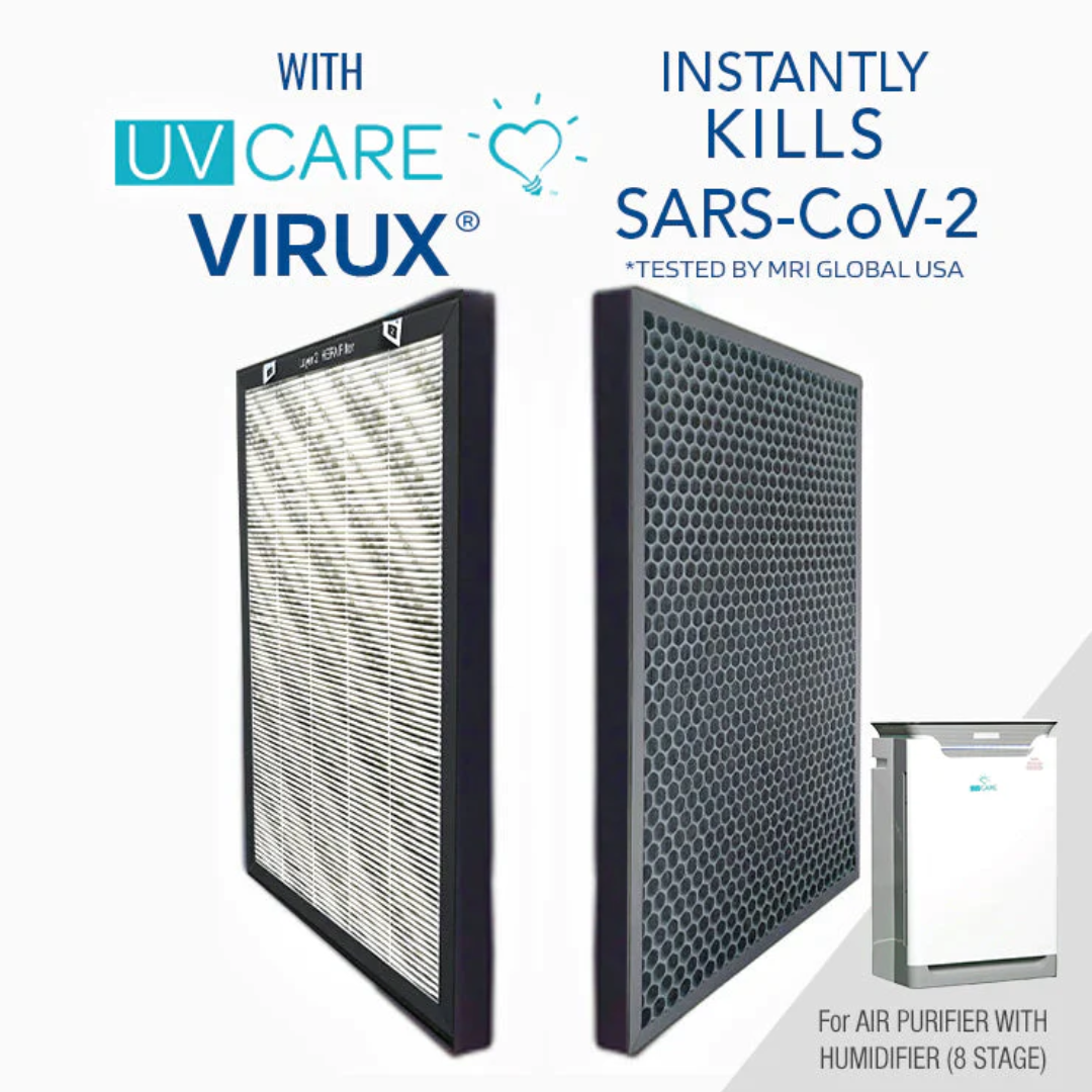 Uv care air outlet purifier and humidifier