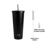 Acqua Boba Cup Stainless Steel Reusable Eco-Travel Insulated Tumbler (590 ml)