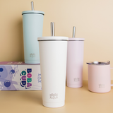 Acqua Boba Cup Stainless Steel Reusable Eco-Travel Insulated Tumbler (590 ml)