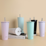 Acqua Boba Cup Stainless Steel Reusable Eco-Travel Insulated Tumbler (590 ml)