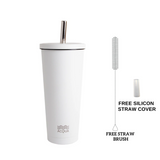 Acqua Boba Cup Stainless Steel Reusable Eco-Travel Insulated Tumbler (590 ml)