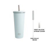 Acqua Boba Cup Stainless Steel Reusable Eco-Travel Insulated Tumbler (590 ml)