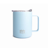 Acqua Stainless Steel Mug with Handle, 375ml Double-Wall Vacuum Insulated with Lid