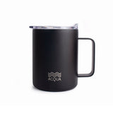 Acqua Stainless Steel Mug with Handle, 375ml Double-Wall Vacuum Insulated with Lid