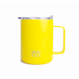 Acqua Stainless Steel Mug with Handle, 375ml Double-Wall Vacuum Insulated with Lid