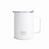 Acqua Stainless Steel Mug with Handle, 375ml Double-Wall Vacuum Insulated with Lid