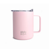 Acqua Stainless Steel Mug with Handle, 375ml Double-Wall Vacuum Insulated with Lid