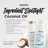 Beaver Beauty Coconut Oil and Milk Conditioner - 350ml (for Normal to Dry Hair)