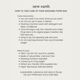New Earth EcoCraft Washable Paper Bag - Small - Charcoal