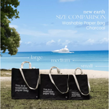 New Earth EcoCraft Washable Paper Bag - Small - Charcoal