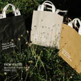 New Earth EcoCraft Washable Paper Bag - Small - Charcoal