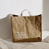 New Earth EcoCraft Washable Paper Bag - Medium - Tan