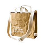 New Earth EcoCraft Washable Sling Bag - Tan (with zipper)