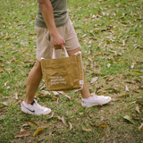 New Earth EcoCraft Washable Sling Bag - Tan (with zipper)