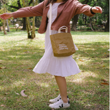 New Earth EcoCraft Washable Sling Bag - Tan (with zipper)