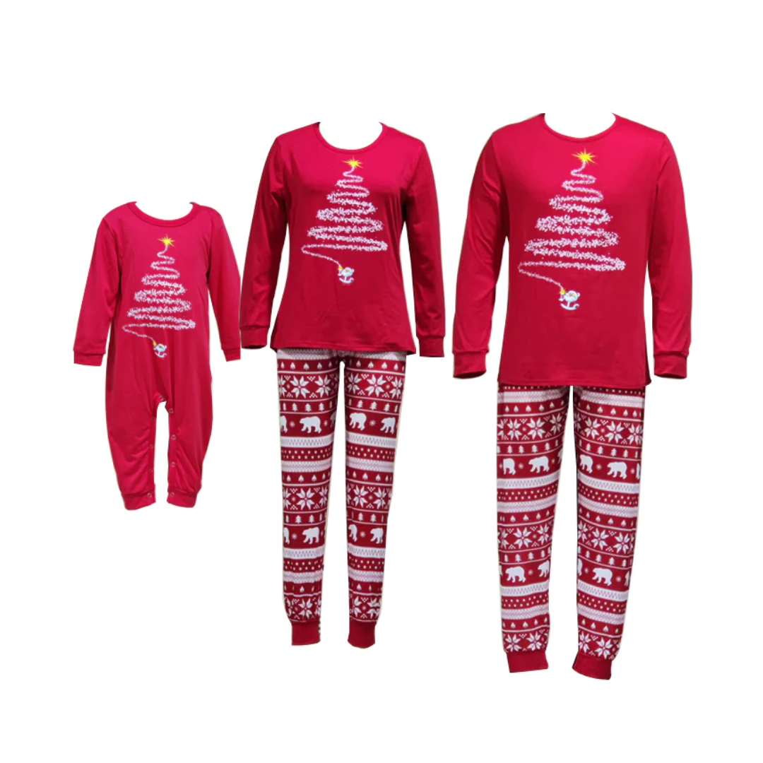 The Clean Room Christmas Family Matching PJs: Christmas Tree