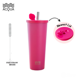 ACQUA BOBA CUP 2.0 STAINLESS STEEL REUSABLE ECO-TRAVEL INSULATED TUMBLER (590 ML)