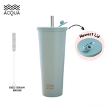 ACQUA BOBA CUP 2.0 STAINLESS STEEL REUSABLE ECO-TRAVEL INSULATED TUMBLER (590 ML)