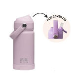 Acqua Flip Sip & Go! Double Wall Insulated Stainless Steel Water Bottle Rose Punch Pink 12 oz
