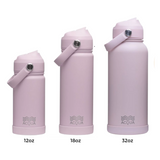 Acqua Flip Sip & Go! Double Wall Insulated Stainless Steel Water Bottle Rose Punch Pink 12 oz