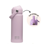 Acqua Flip Sip & Go! Double Wall Insulated Stainless Steel Water Bottle Rose Punch Pink 18 oz