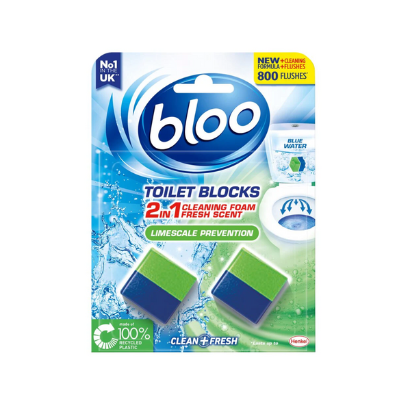 Bloo Toilet Blocks Limescale Prevention 2X50g