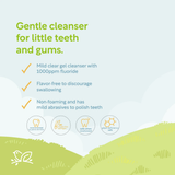 Nature to Nurture Toddler Fluoride Gel Toothpaste, 6 mos to 2 years (Flavor Free)