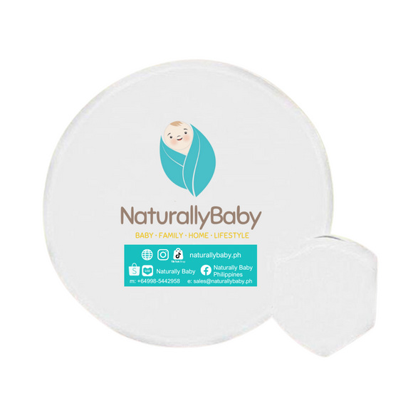 NaturallyBaby Foldable Round Fan with Sleeve