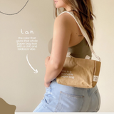 New Earth Washable Paper Bag - Mini Sling - Tan
