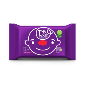 Tiny Nose Natural Saline Baby Wet Wipes - Grape (50s)