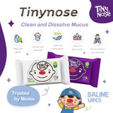 Tiny Nose Natural Saline Baby Wet Wipes - Grape (50s)