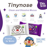 Tiny Nose Natural Saline Baby Wet Wipes - Unscented (50s)