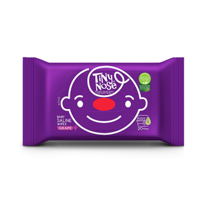 Tiny Nose Natural Saline Baby Wet Wipes - Grapes (20s)