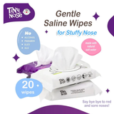 Tiny Nose Natural Saline Baby Wet Wipes - Unscented (20s)