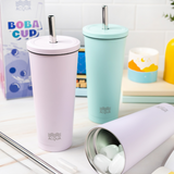Acqua Boba Cup Stainless Steel Reusable Eco-Travel Insulated Tumbler (590 ml)
