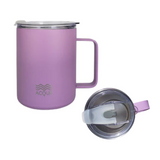 Acqua Stainless Steel Mug with Handle 2.0, 375ml Double-Wall Vacuum Insulated-NEW LID!
