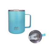 Acqua Stainless Steel Mug with Handle 2.0, 375ml Double-Wall Vacuum Insulated-NEW LID!