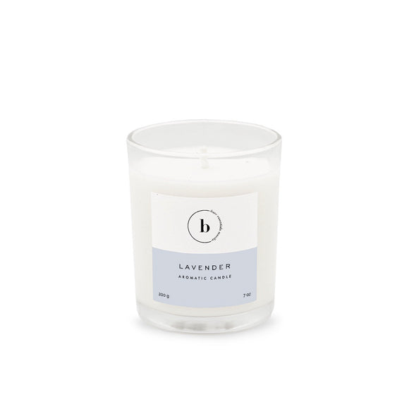 Bare Essentials Manila Soy Aromatic Candles - Glass -Lavender