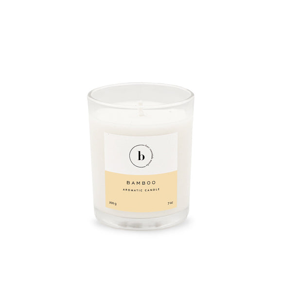 Bare Essentials Manila Soy Aromatic Candles - Glass - Bamboo