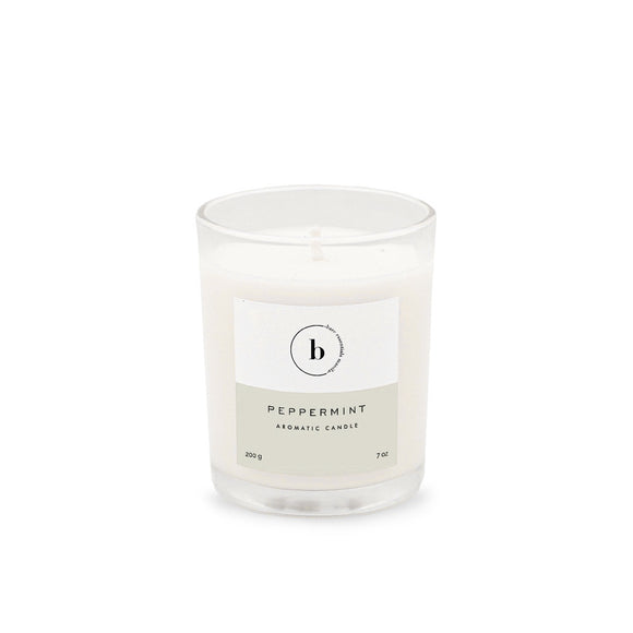 Bare Essentials Manila Soy Aromatic Candles - Glass - Peppermint
