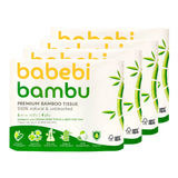 BabebiBambu Premium Bamboo Tissue Toilet Roll - 4 ply 6 rolls (100% Natural & Unbleached)