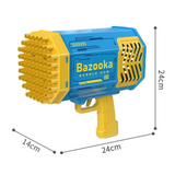 Bazooka Bubble Gun with Colorful Lights (69-hole | Rechargeable) - BUY 2, GET FREE 1 500ML BOTTLE OF BUBBLE SOLUTION
