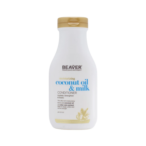 Beaver Beauty Coconut Oil and Milk Conditioner - 350ml (for Normal to Dry Hair)